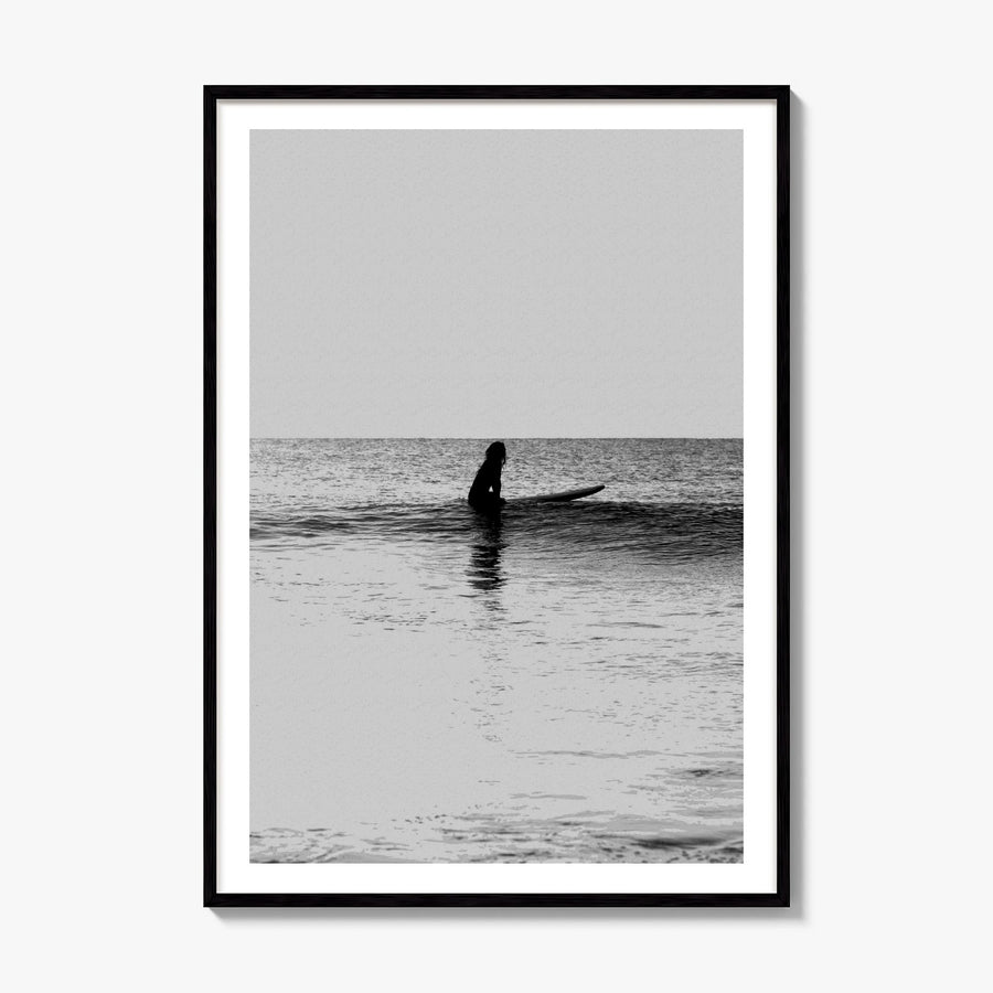 Surfer Photo No 1 Poster, framed poster mockup, white border
