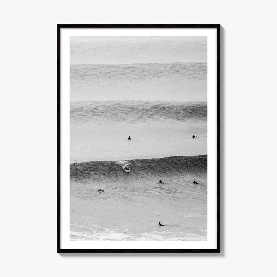 Surfer Photo No 2 Poster, framed poster mockup, white border