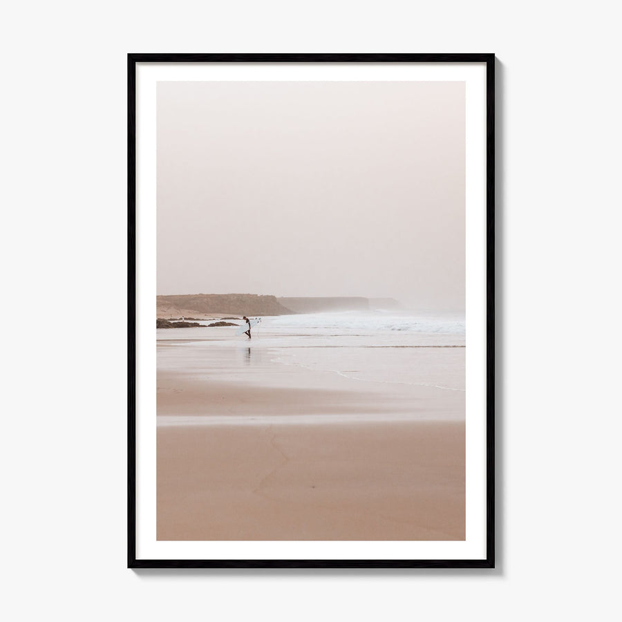 Surfer Photo No 2 Poster, framed poster mockup, white border