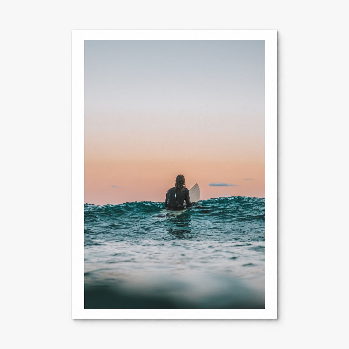 Surfer Photo No 3 Poster, print only (unframed), white border