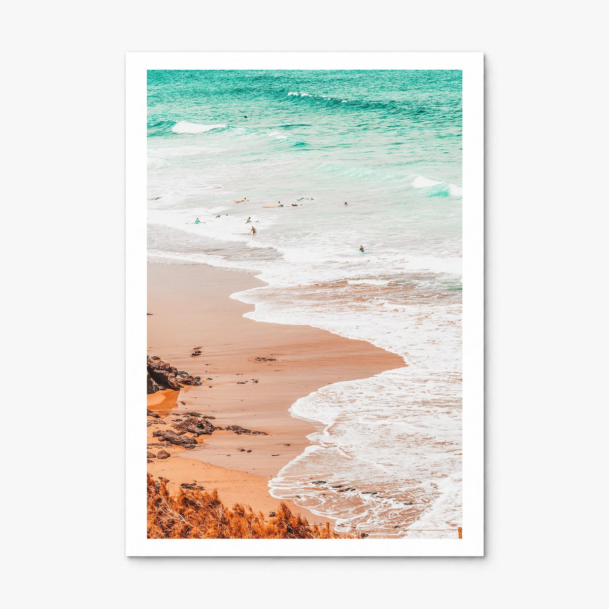 Surfing Photo No 4 Poster, print only (unframed), white border