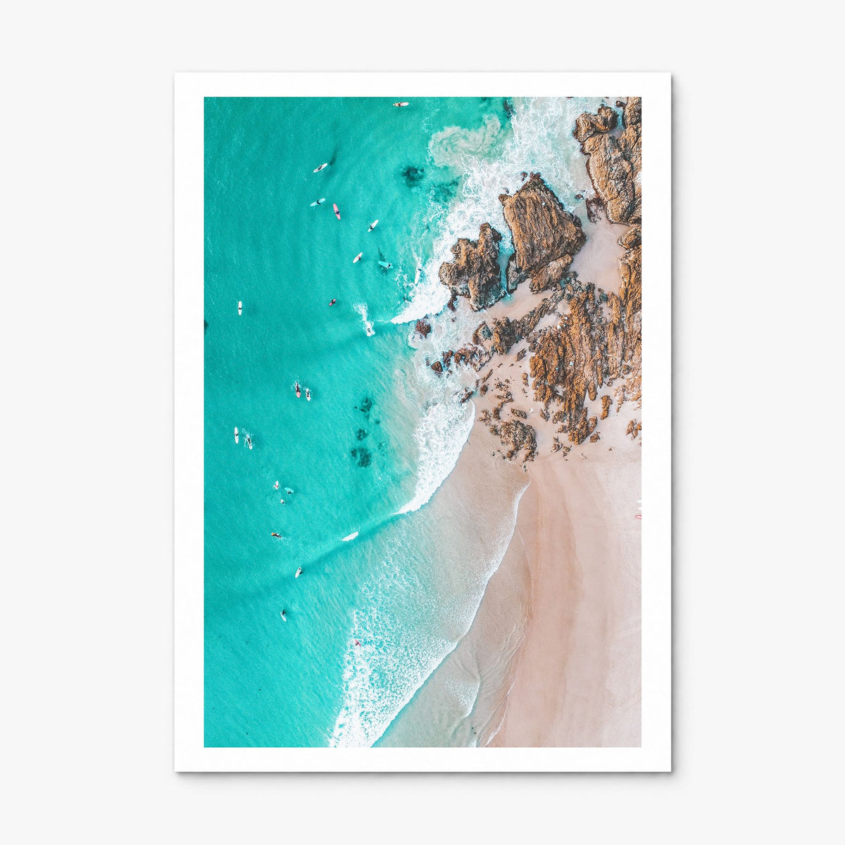 Surfing Photo No 6 Poster, print only (unframed), white border