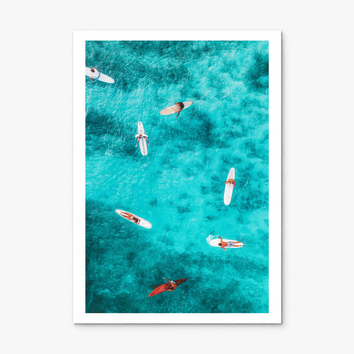 Surfing Photo No 7 Poster, print only (unframed), white border