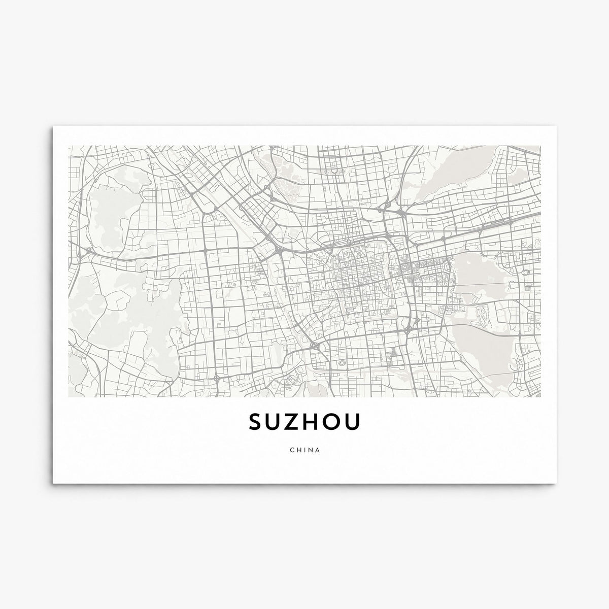 Suzhou Map Poster, print only (unframed)