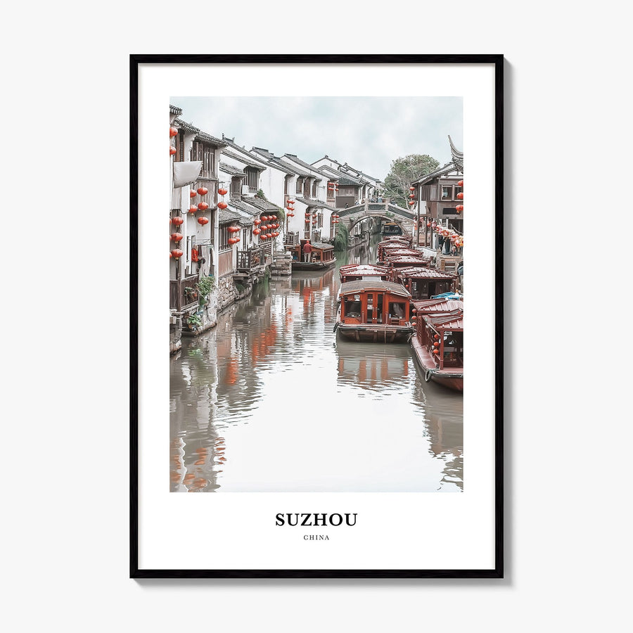 Suzhou Classic Poster, framed poster mockup