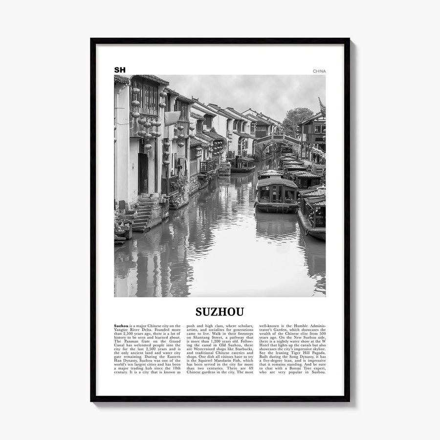 Suzhou Newspaper Poster, framed poster mockup