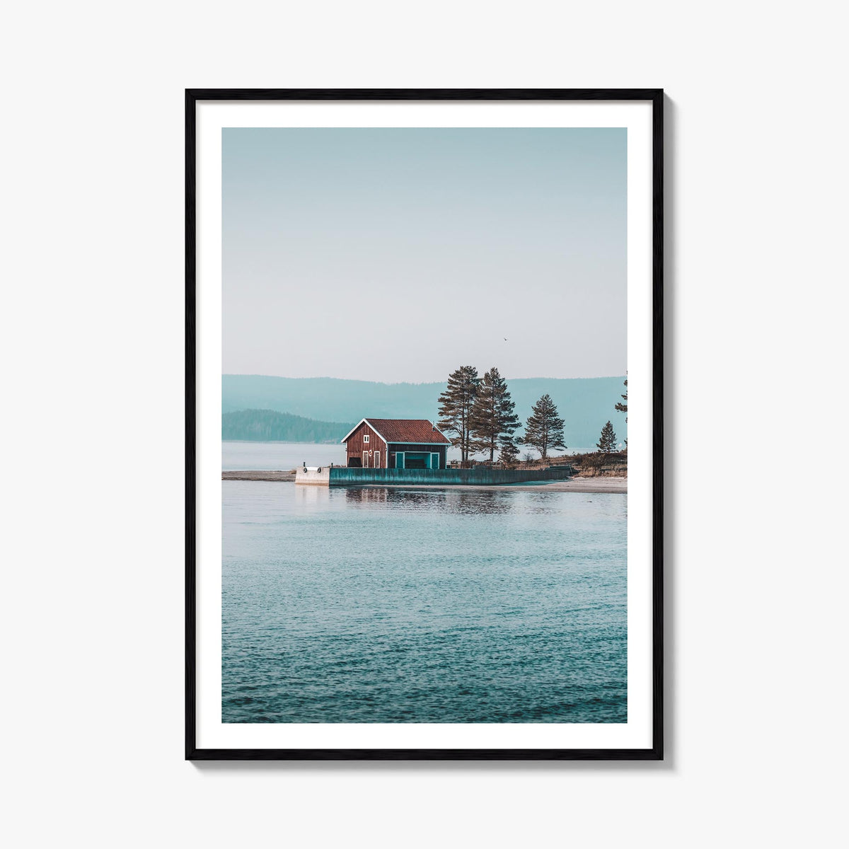 Sweden colorful photo poster of Europe – vertical wall art, unframed print shown in interior mockup