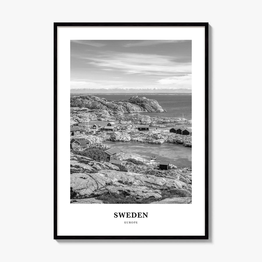 Sweden Classic Poster, framed poster mockup