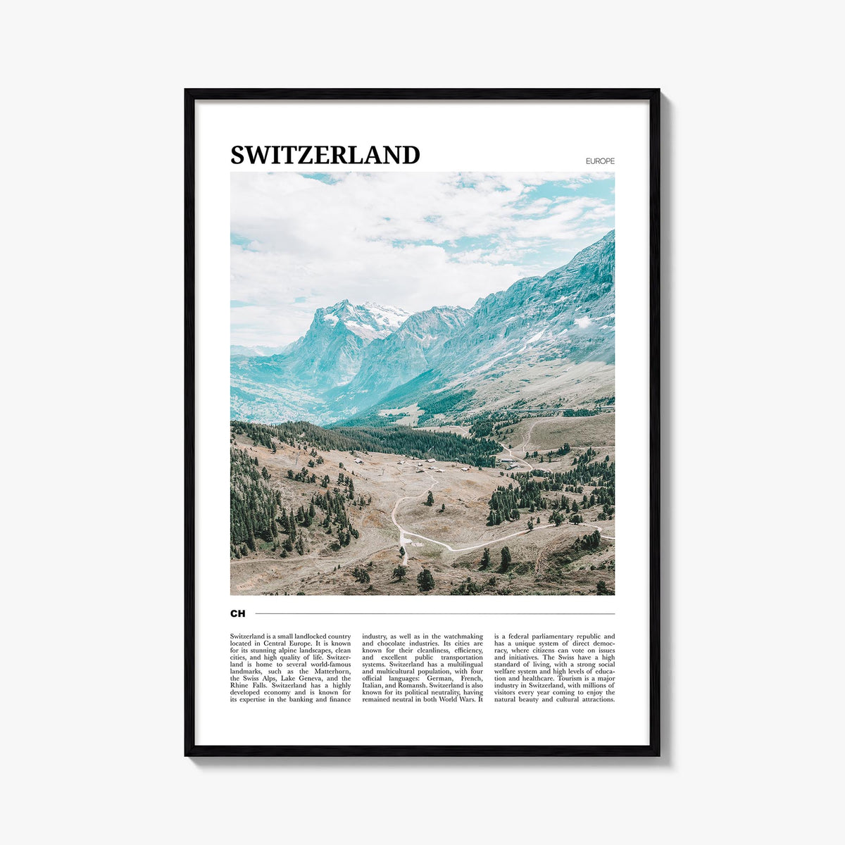 Switzerland Travel Poster