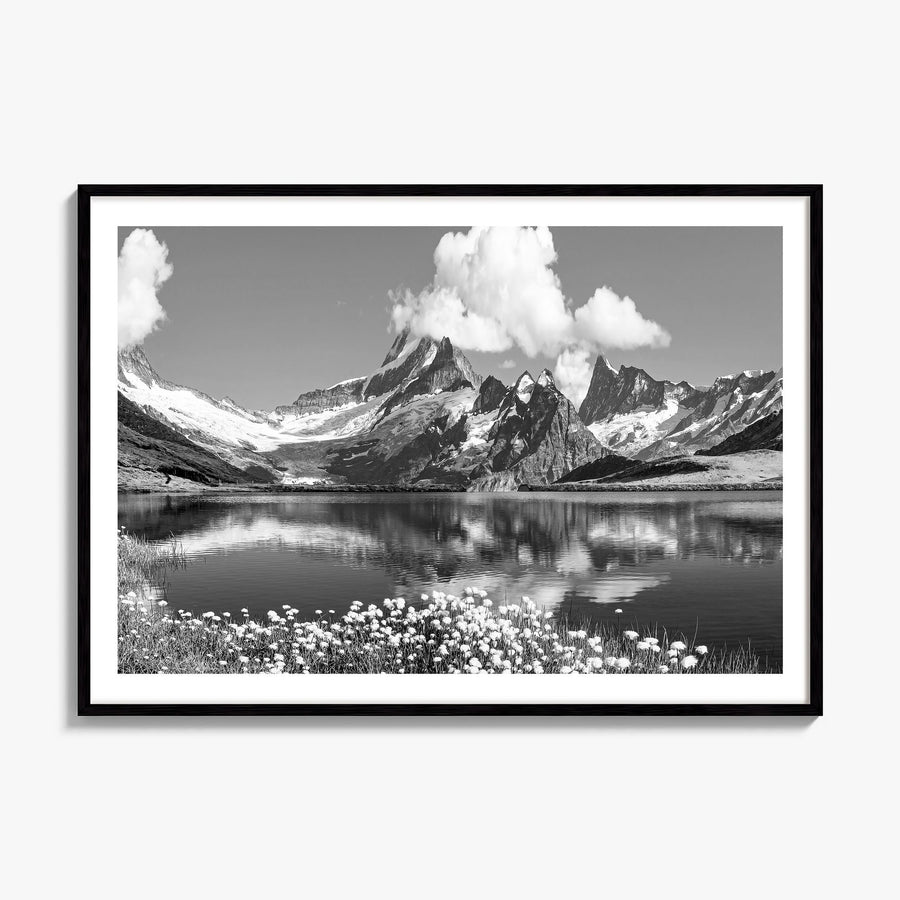 Switzerland Photo Poster, framed poster mockup, white border