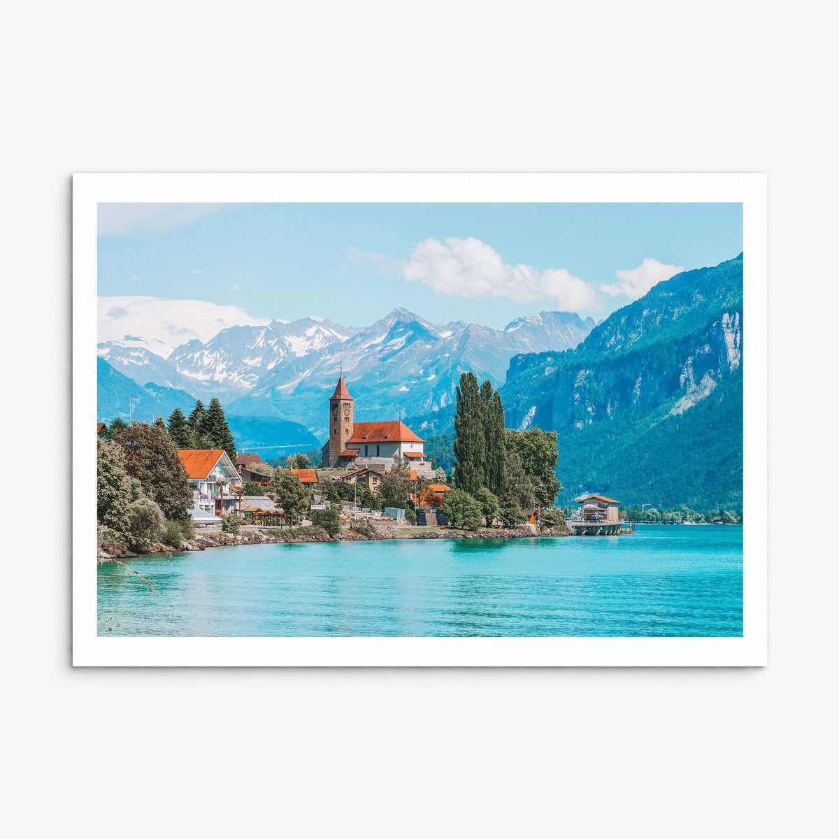 Switzerland Photo Poster, print only (unframed), white border