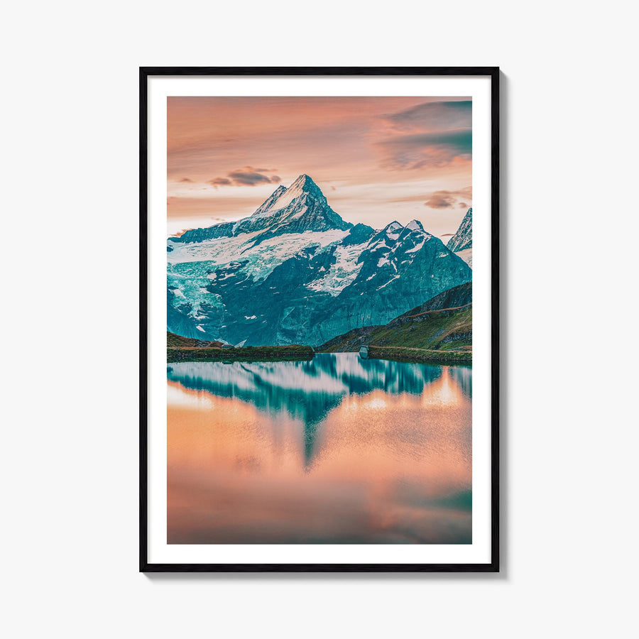Switzerland no. 1 colorful photo poster of Europe – vertical wall art, unframed print shown in interior mockup