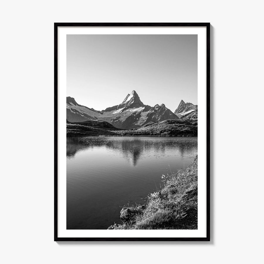 Switzerland Photo Poster, framed poster mockup, white border