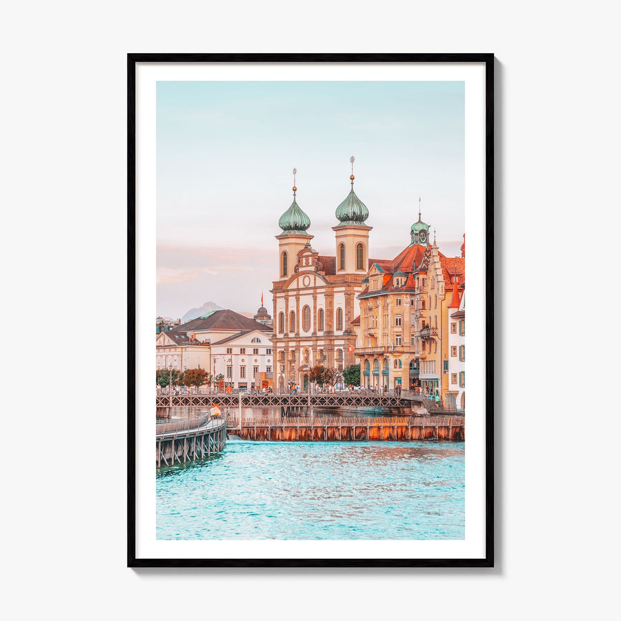 Switzerland Photo No 2 Poster, framed poster mockup, white border