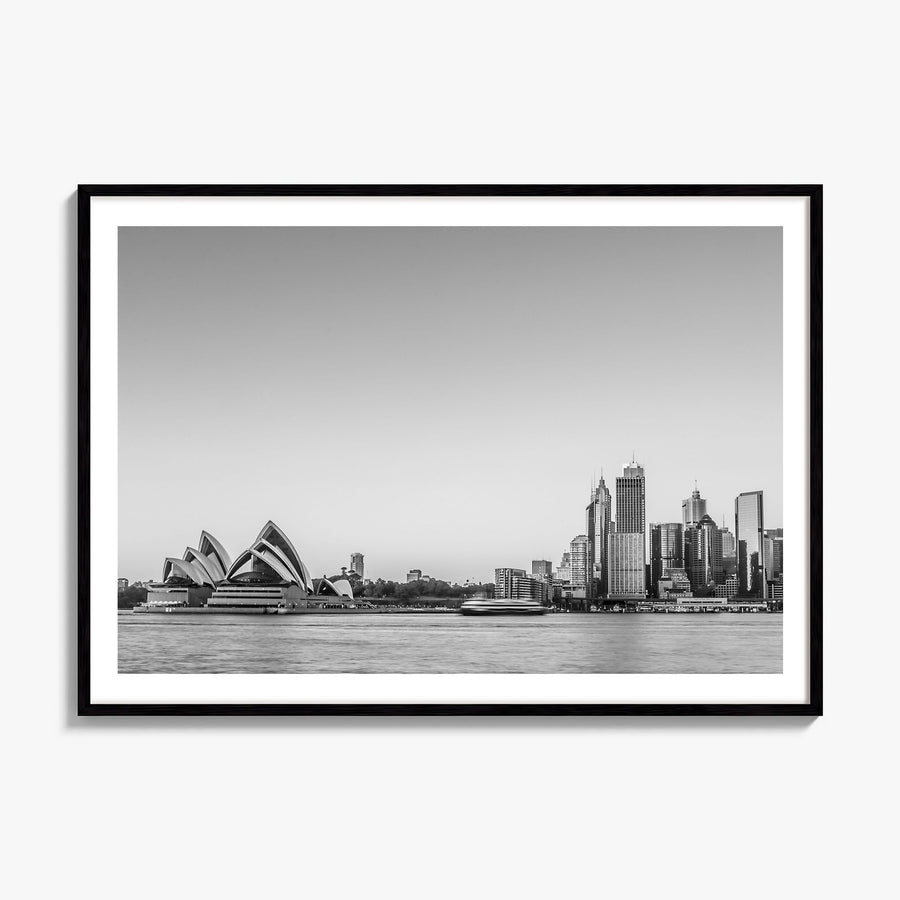 Sydney Photo No 2 Poster, framed poster mockup, white border