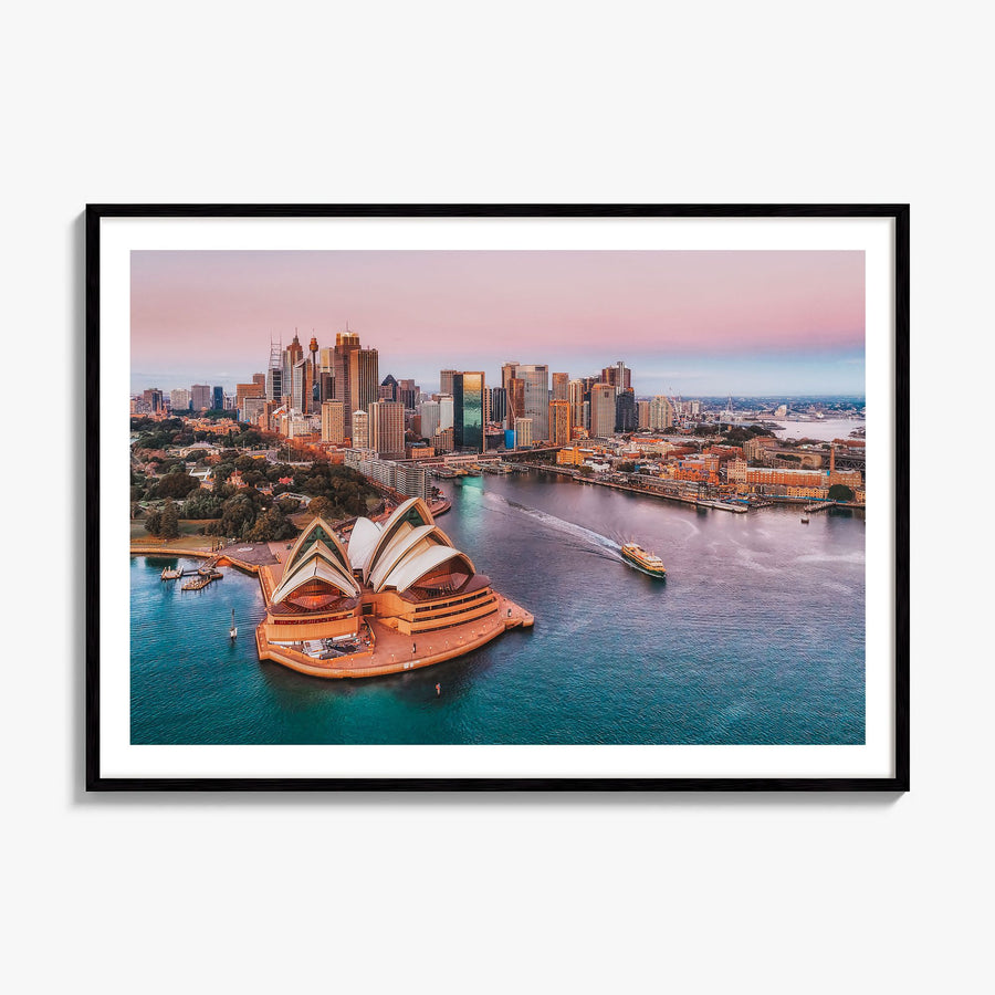 Sydney Photo Poster, framed poster mockup, white border