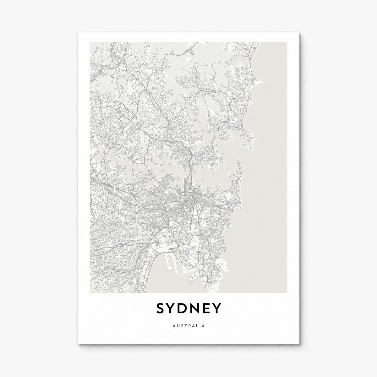 Sydney Map Poster, print only (unframed)