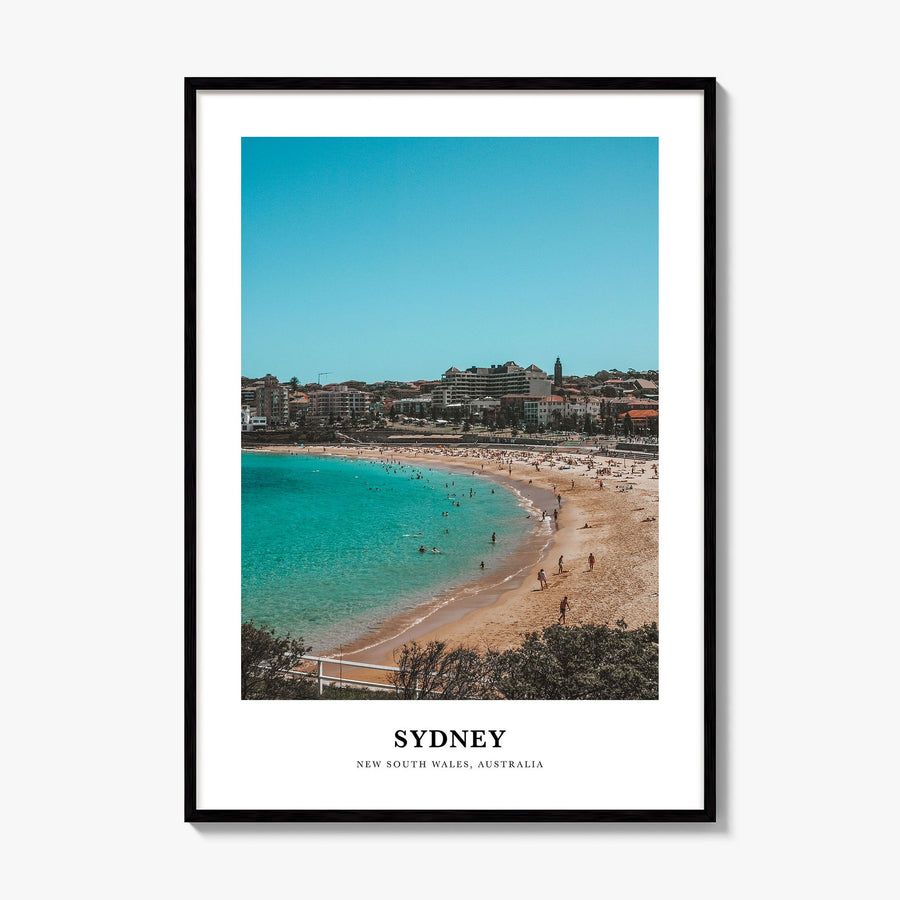 Sydney Classic Poster, framed poster mockup