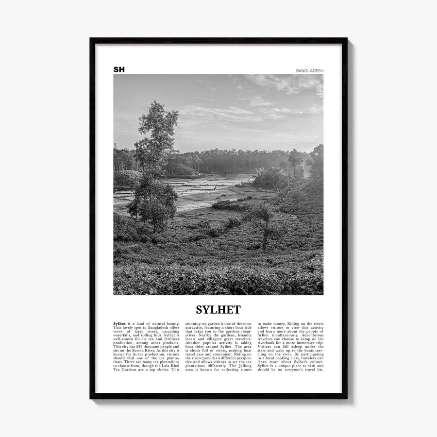 Sylhet Newspaper Poster, framed poster mockup