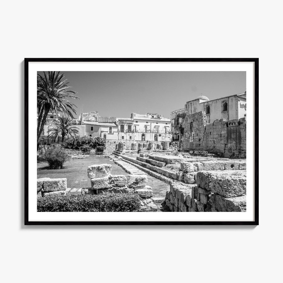 Syracuse, Italy Photo Poster, framed poster mockup, white border