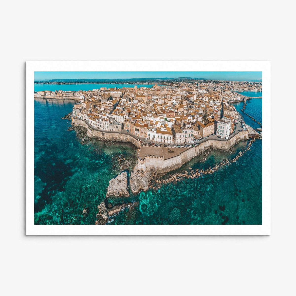 Syracuse, Italy Photo Poster, print only (unframed), white border
