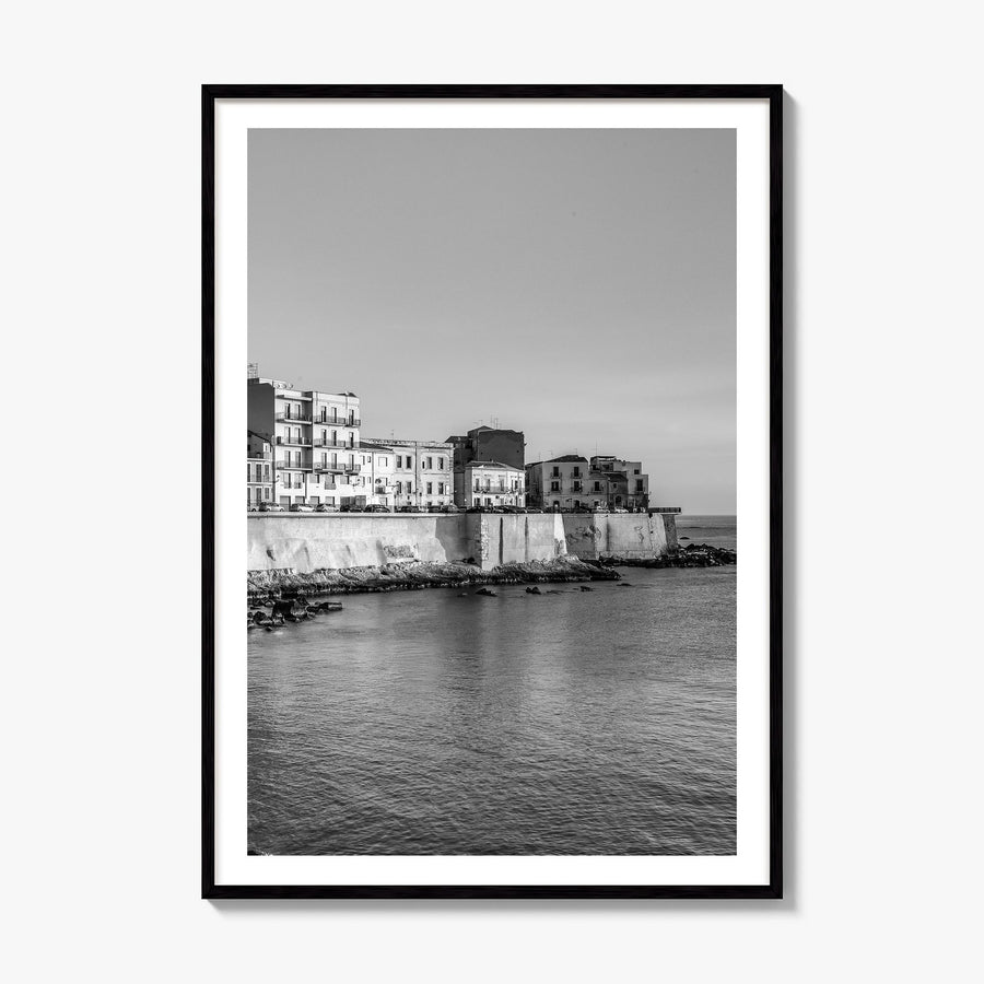 Syracuse, Italy Photo Poster, framed poster mockup, white border