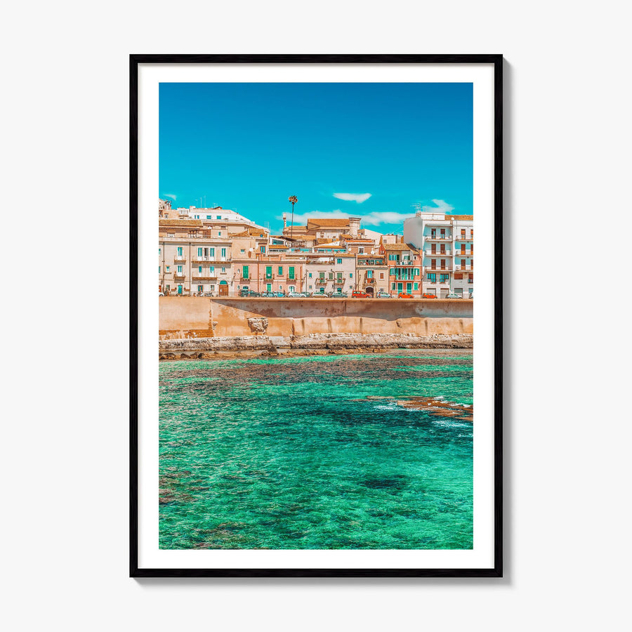 Syracuse, Italy Photo No 1 Poster, framed poster mockup, white border