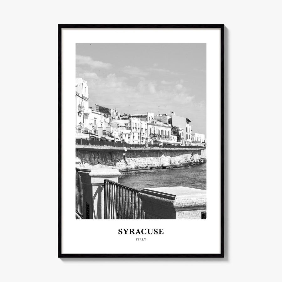 Syracuse, Italy Classic Poster, framed poster mockup