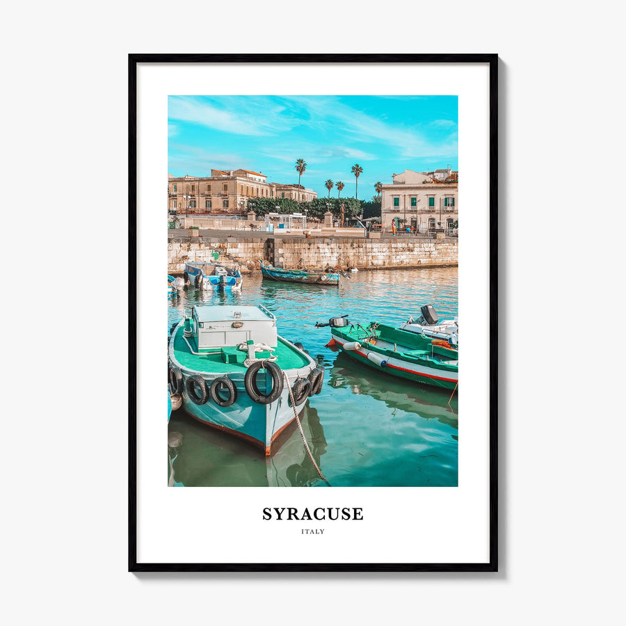 Syracuse, Italy Classic Poster, framed poster mockup