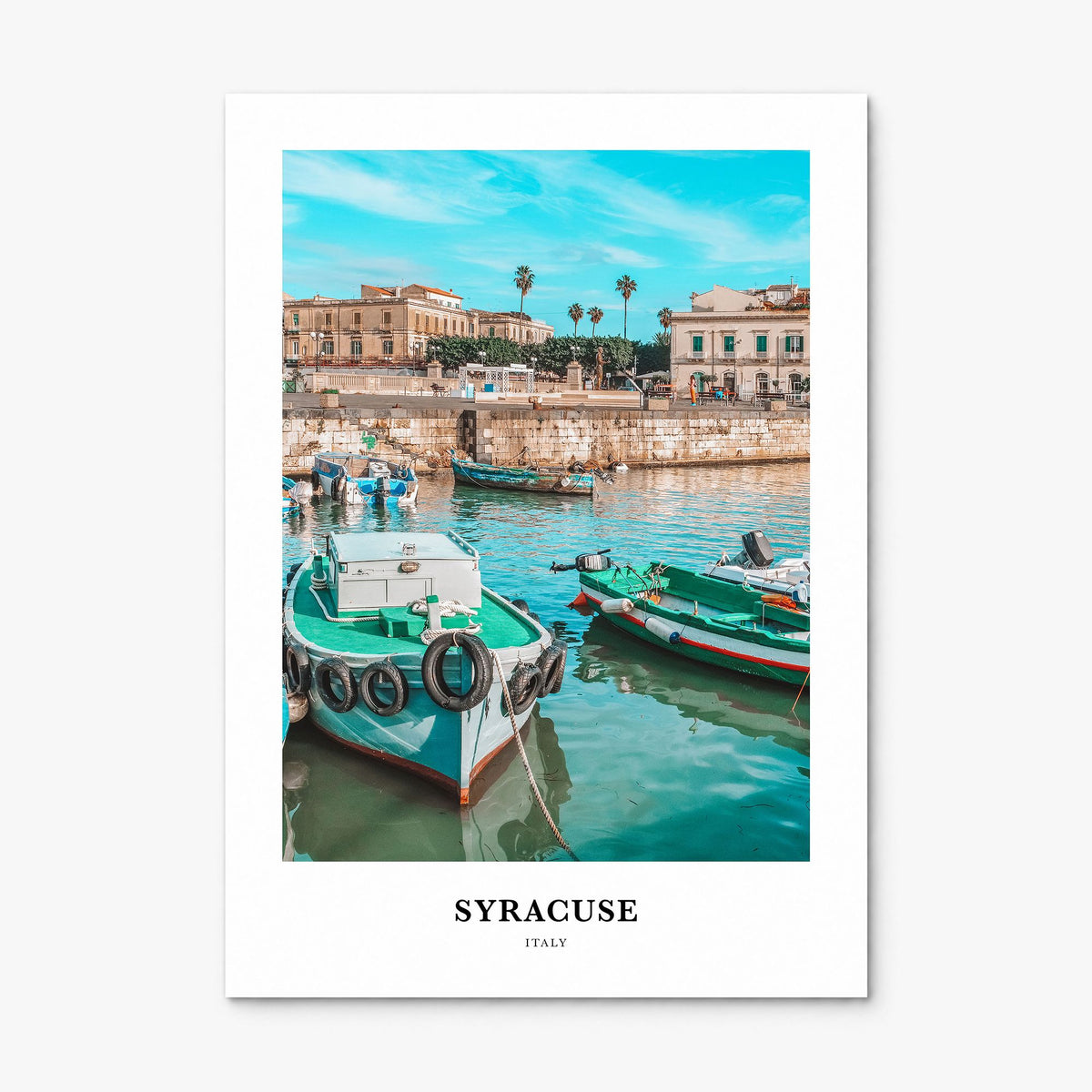 Syracuse, Italy Classic Poster, print only (unframed)