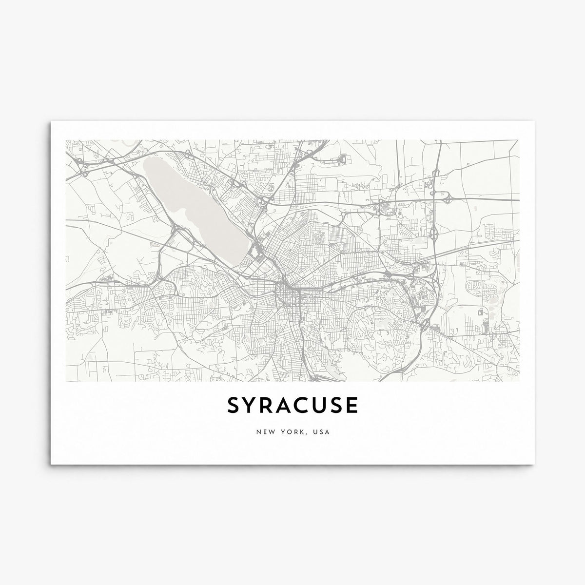 Syracuse, New York Map Poster, print only (unframed)