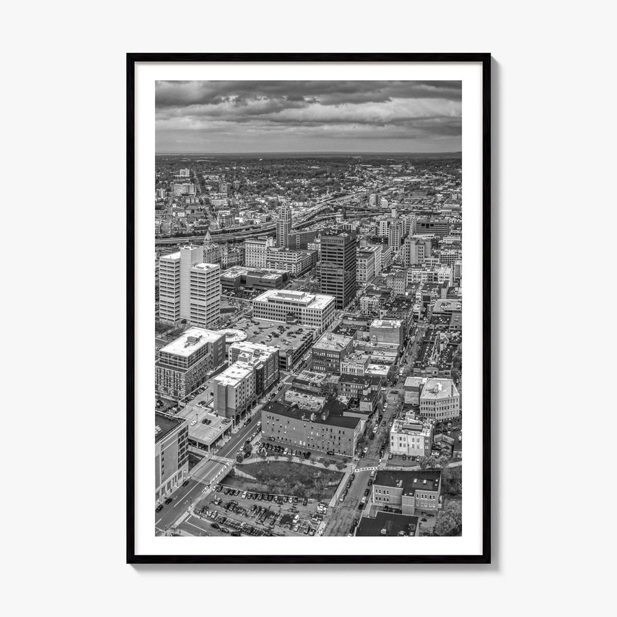 Syracuse, New York Photo Poster, framed poster mockup, white border