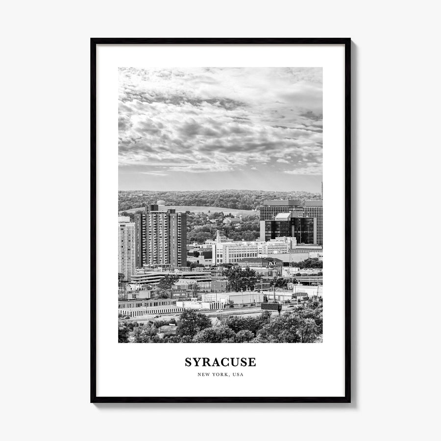 Syracuse, New York Classic Poster, framed poster mockup
