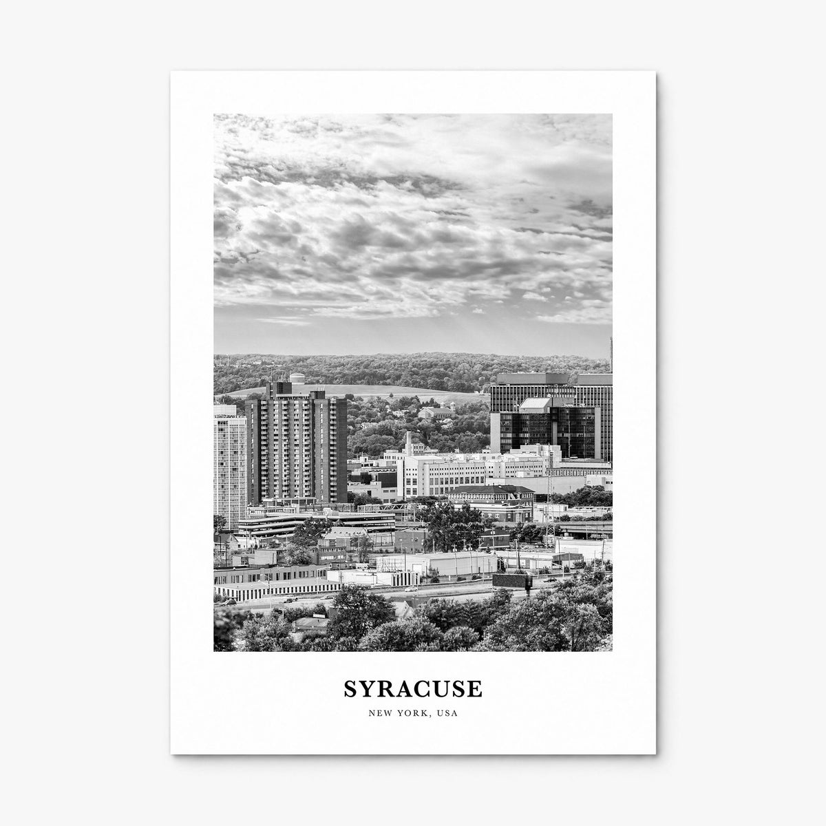 Syracuse, New York Classic Poster, print only (unframed)