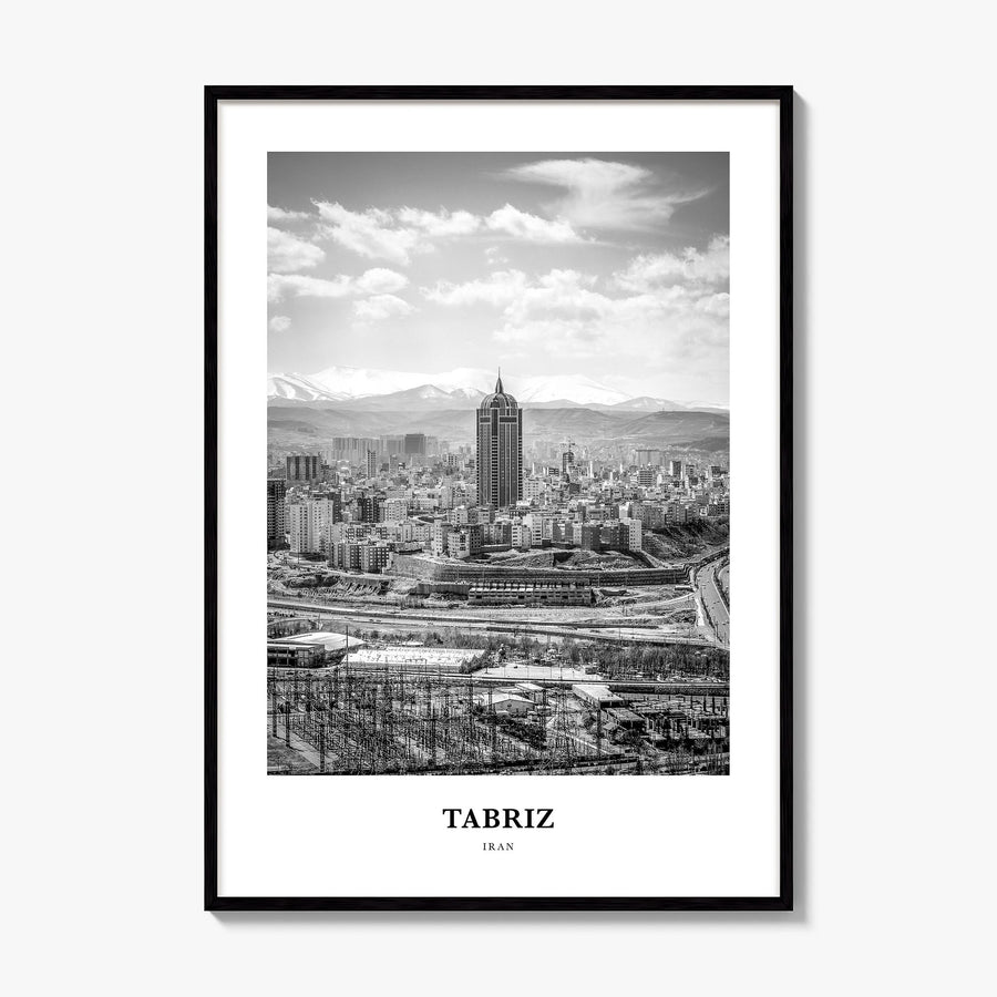 Tabriz Classic Poster, framed poster mockup