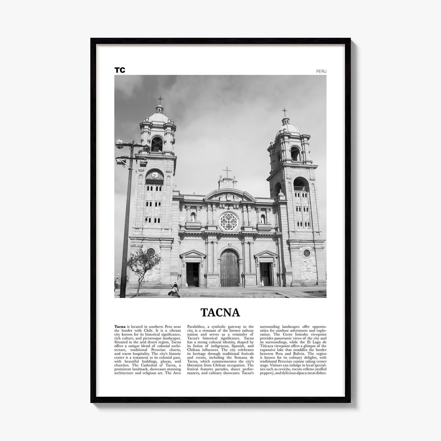 Tacna Newspaper Poster, framed poster mockup
