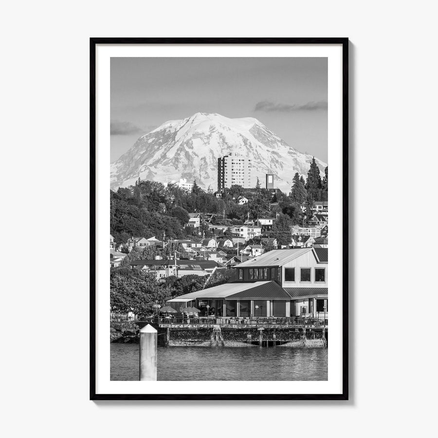 Tacoma Photo Poster, framed poster mockup, white border