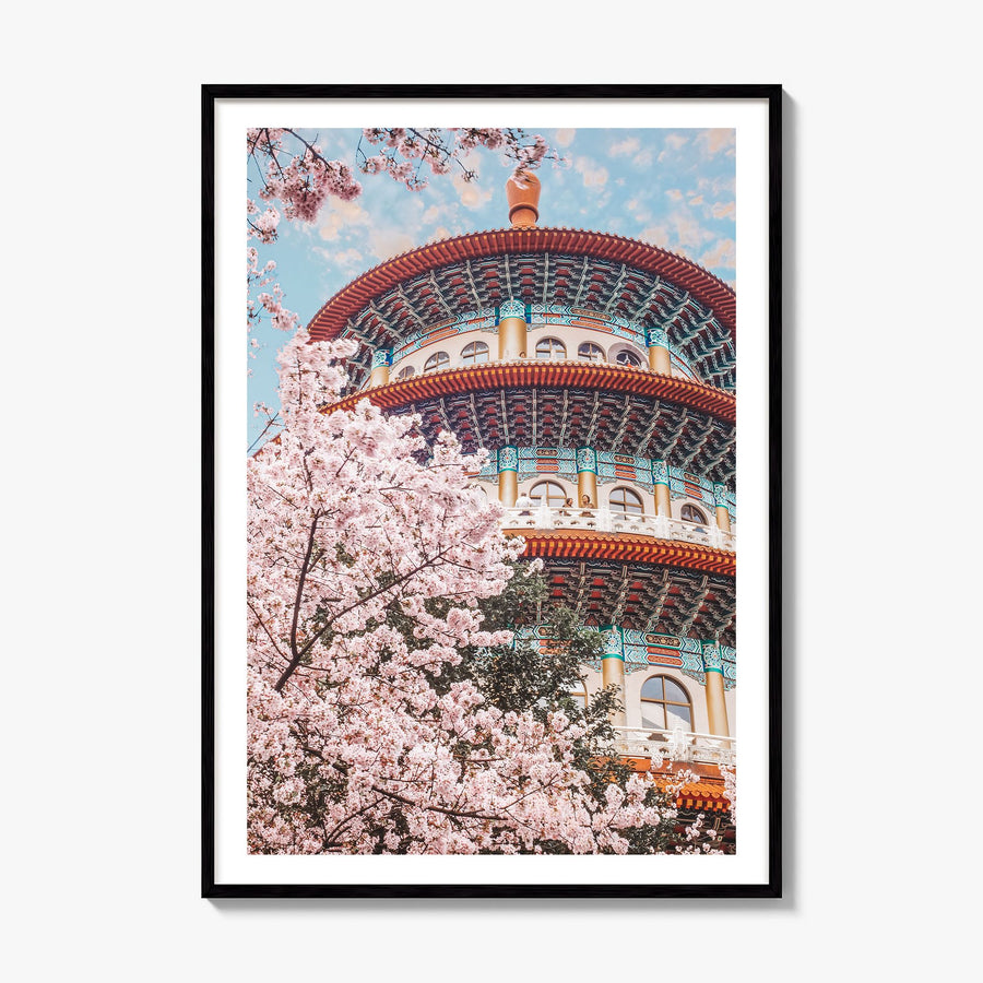 Taipei Photo No 2 Poster, framed poster mockup, white border