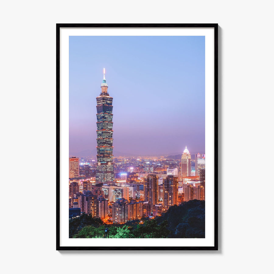 Taipei Photo No 3 Poster, framed poster mockup, white border