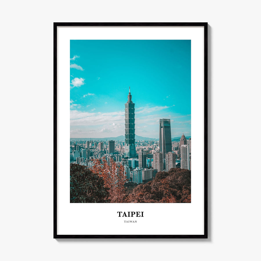 Taipei Classic Poster, framed poster mockup