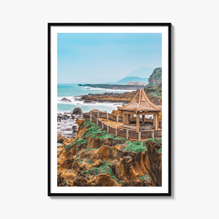 Taiwan colorful photo poster of Asia – vertical wall art, unframed print shown in interior mockup
