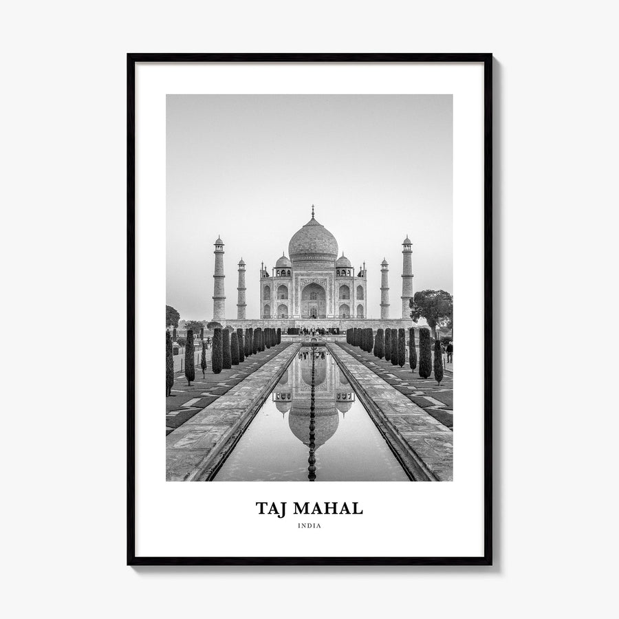 Taj Mahal Classic Poster, framed poster mockup