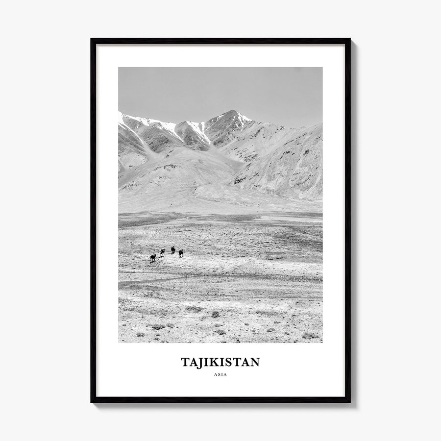 Tajikistan Classic Poster, framed poster mockup