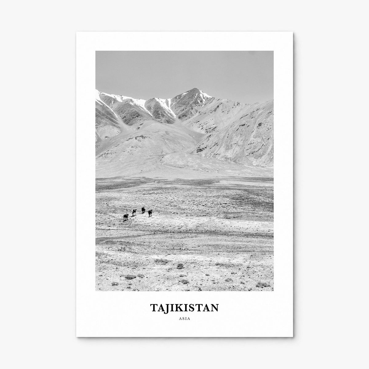 Tajikistan Classic Poster, print only (unframed)