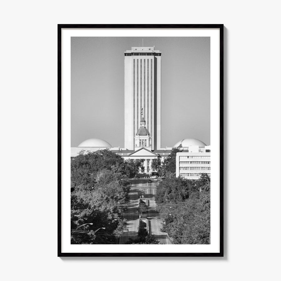 Tallahassee Photo Poster, framed poster mockup, white border