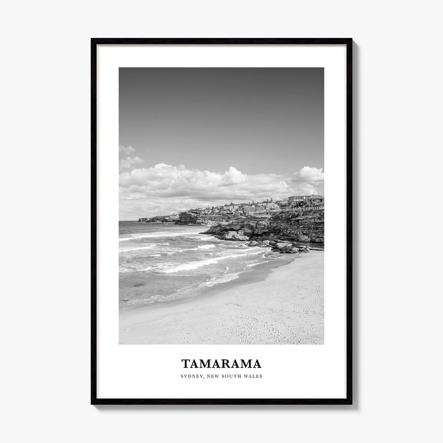 Tamarama Classic Poster, framed poster mockup