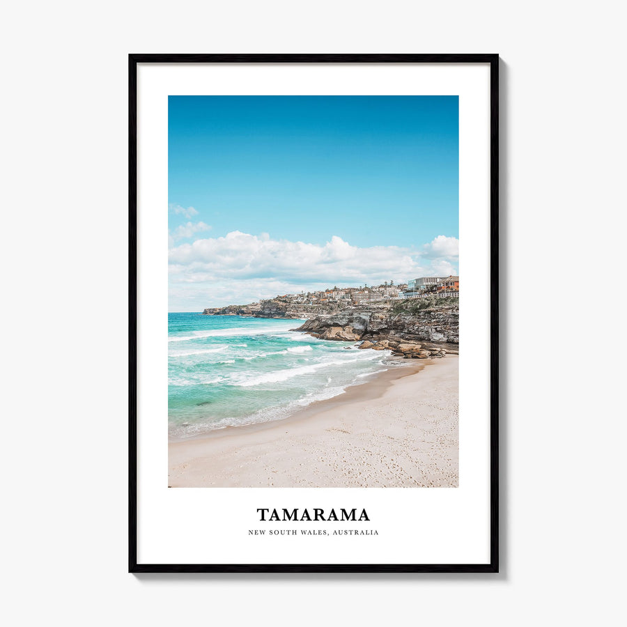 Tamarama Classic Poster, framed poster mockup