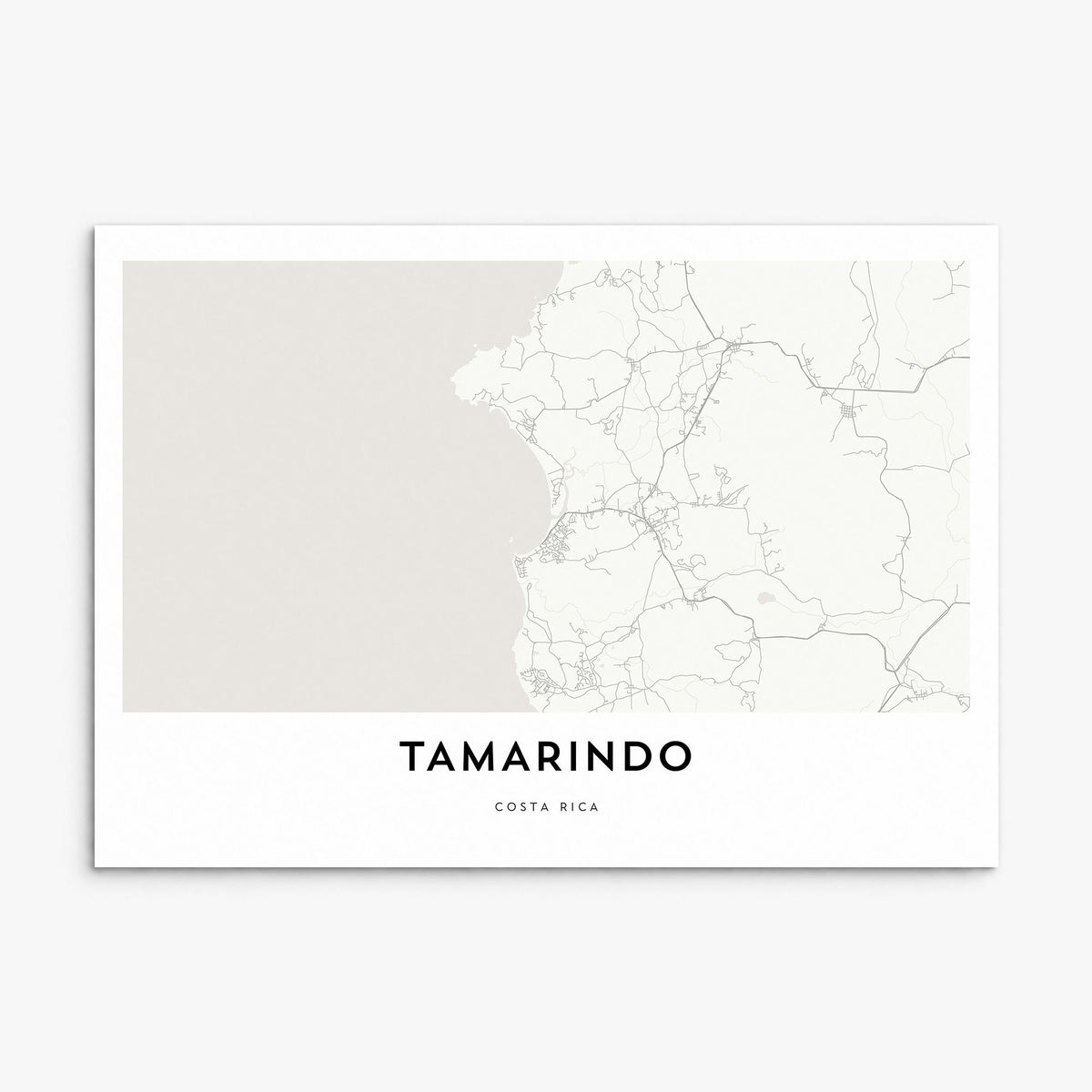 Tamarindo Map Poster, print only (unframed)