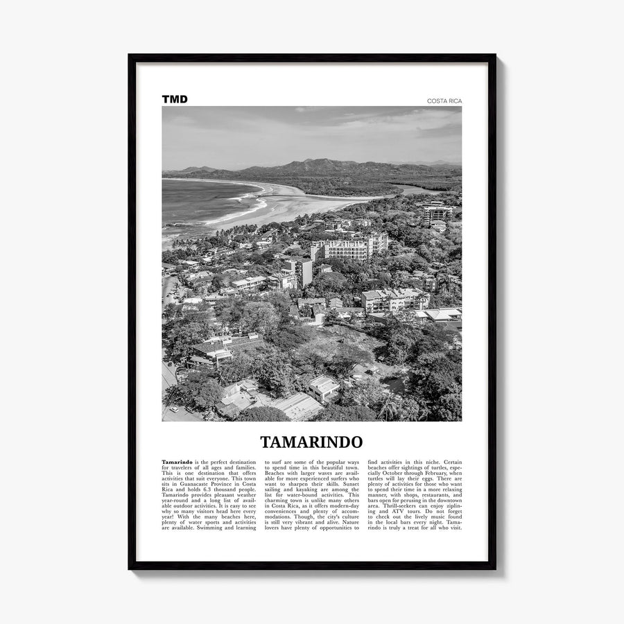 Tamarindo Newspaper Poster, framed poster mockup
