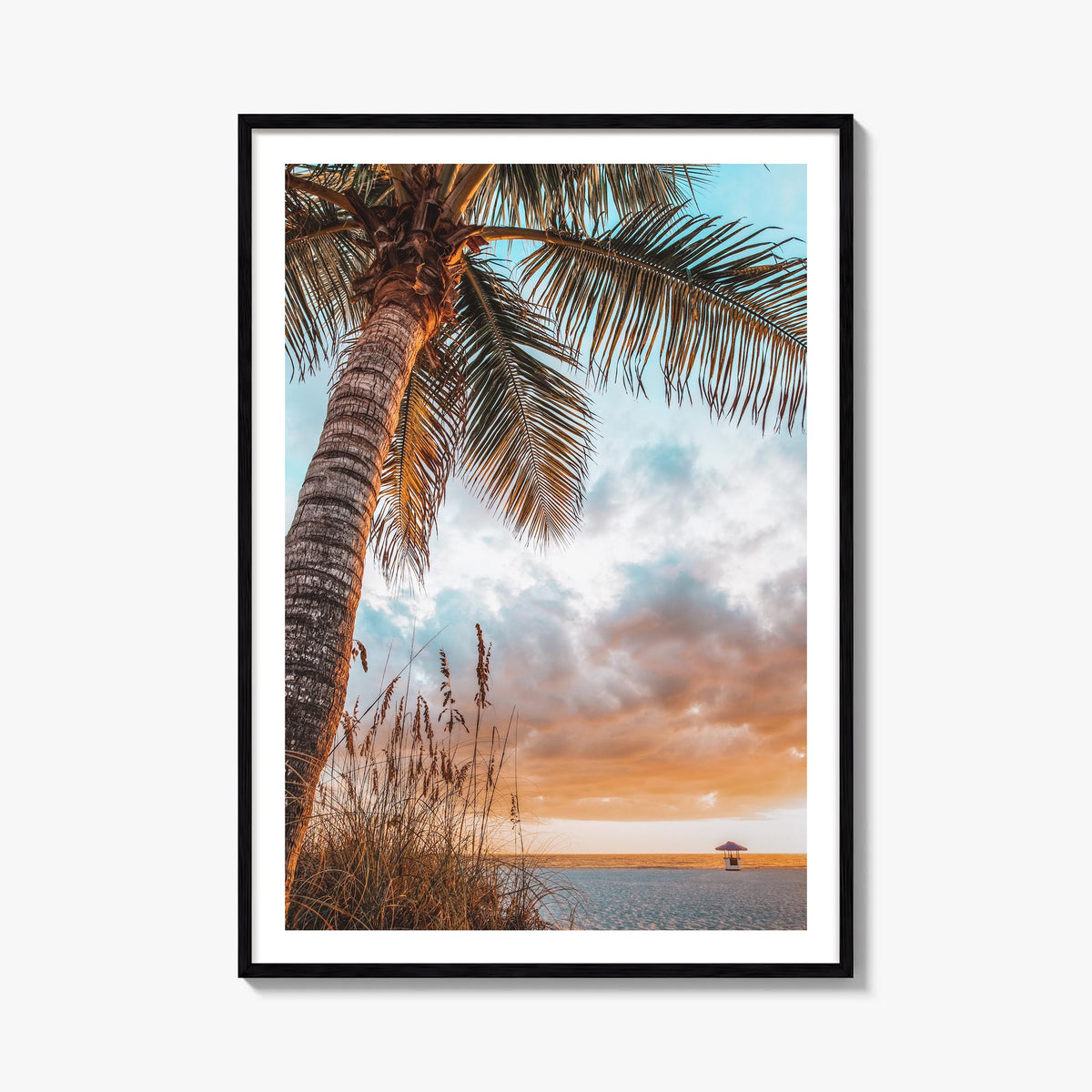 Tampa Bay colorful photo poster of Florida, USA – vertical wall art, unframed print shown in interior mockup